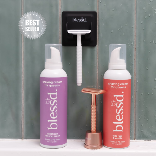 Watch The Throne bundle - shaving cream + boyfriend razor + razor caddy